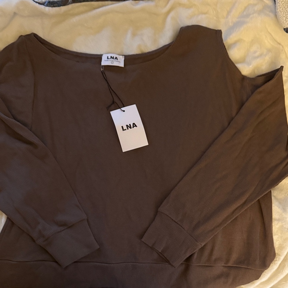 LNA Women's Cocoa Long Sleeve Top